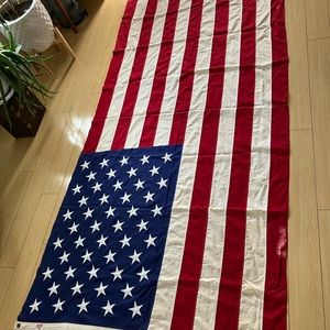 Large cotton American flag